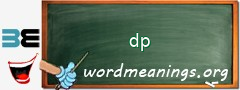 WordMeaning blackboard for dp